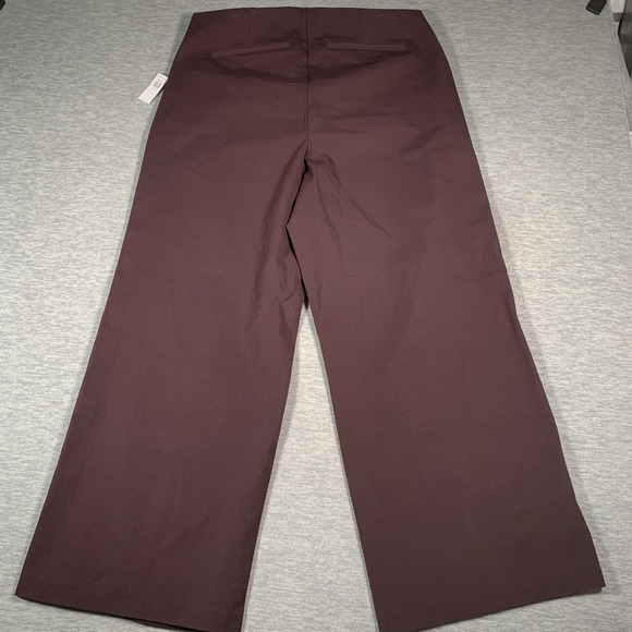 Old Navy Pants Womens XL Burgundy High-Rise Pixie Wide-Leg Comfort Waist Stretch - Picture 11 of 14